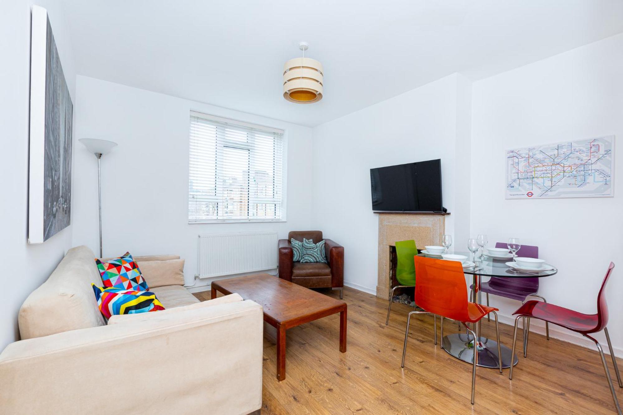 Bright Modern 1 Bedroom Flat, 5 Min To Vauxhall St Лондон Екстериор снимка
