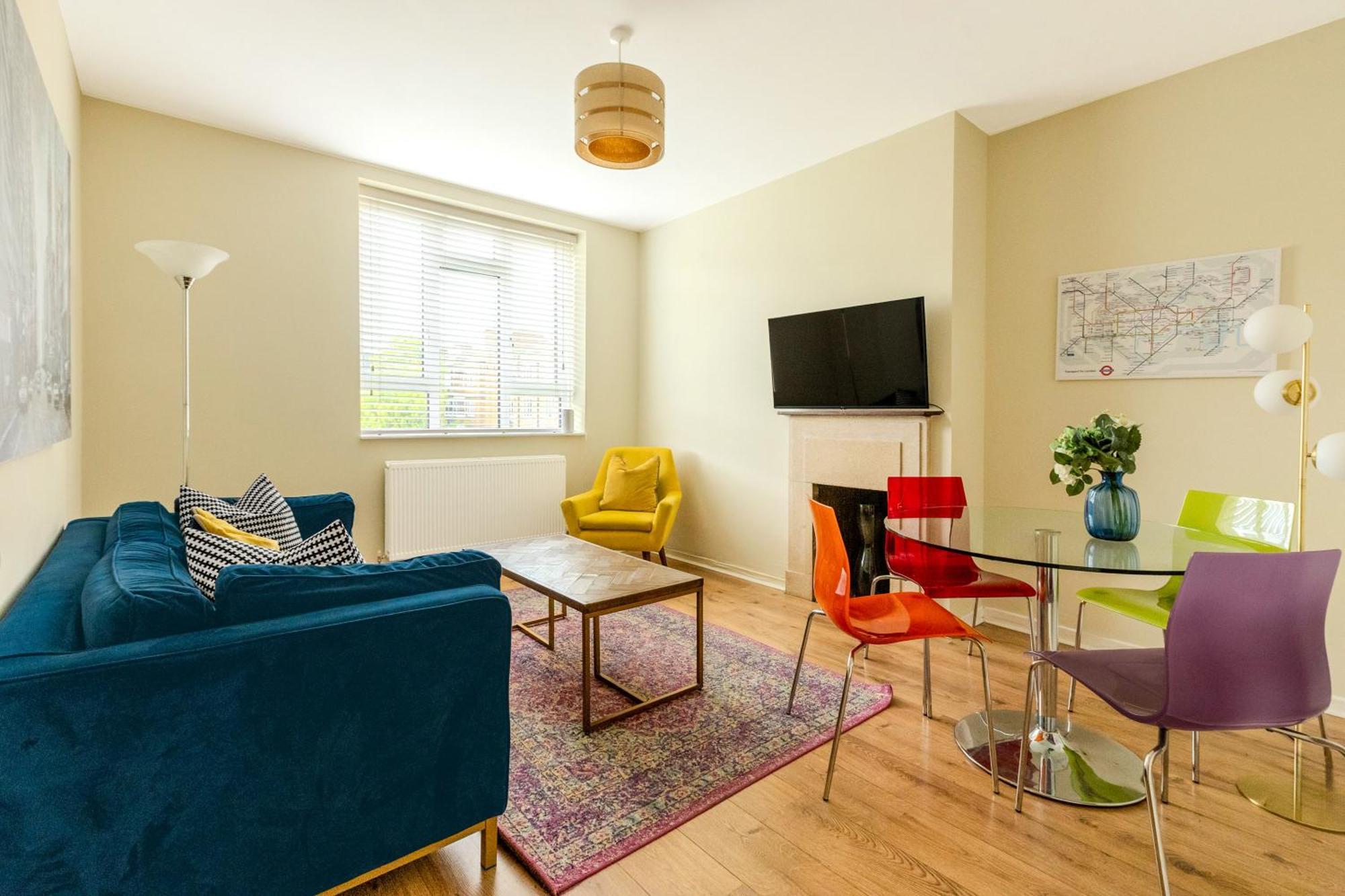 Bright Modern 1 Bedroom Flat, 5 Min To Vauxhall St Лондон Екстериор снимка